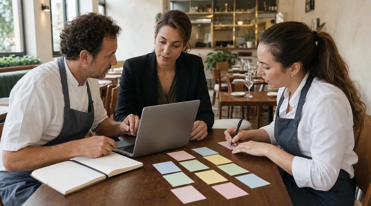 Equipo de restaurante convierte una métrica semanal en una acción