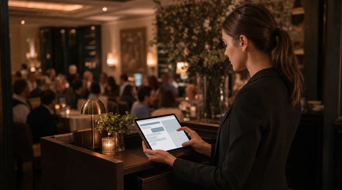 Chatbot de restaurante funcionando en WhatsApp para reservaciones