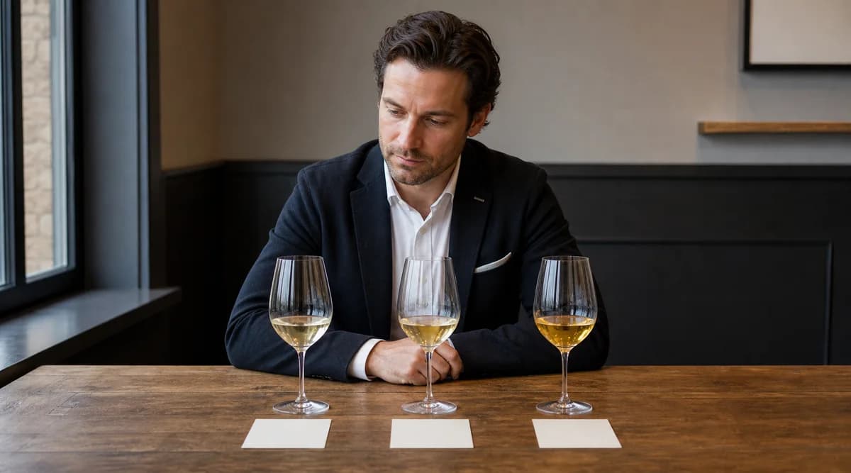 Sommelier compara tres estilos de Gewürztraminer en copas