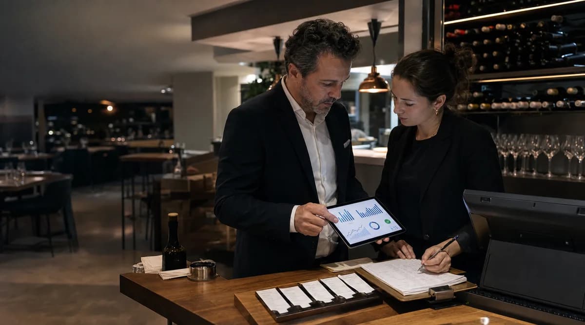 Gerentes concilian un reporte digital con el cierre del restaurante
