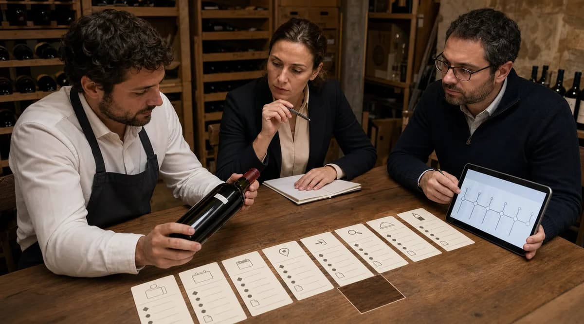 Equipo revisa una secuencia de eventos de botella e identifica un hueco de trazabilidad