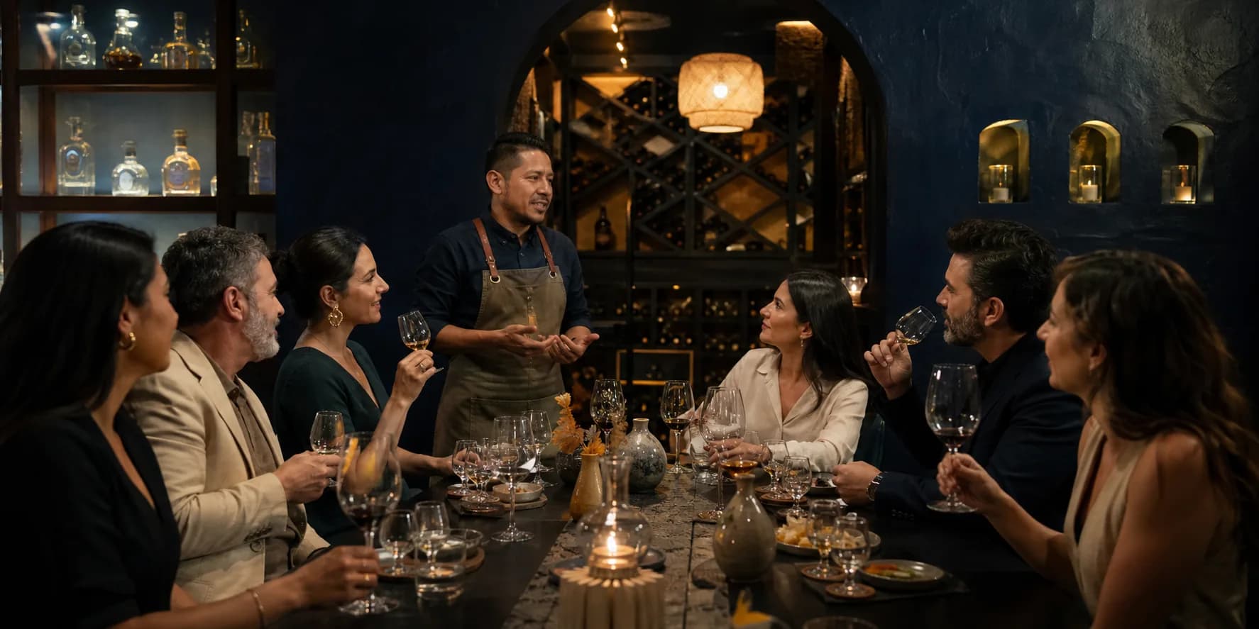 Encuentro de socios alrededor de una experiencia de bebidas