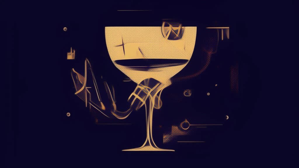 Bartender preparando un cóctel con técnica de mixología