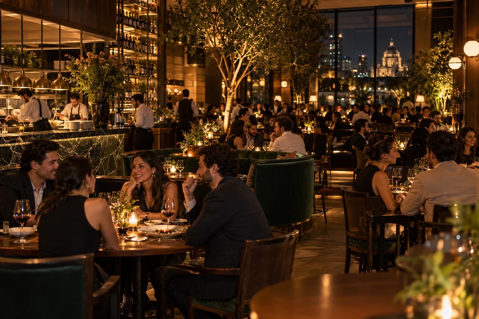 Restaurante con la cava de botellas de sus clientes
