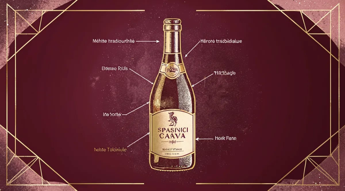 Botellas de Cava en rima bodega del Penedés