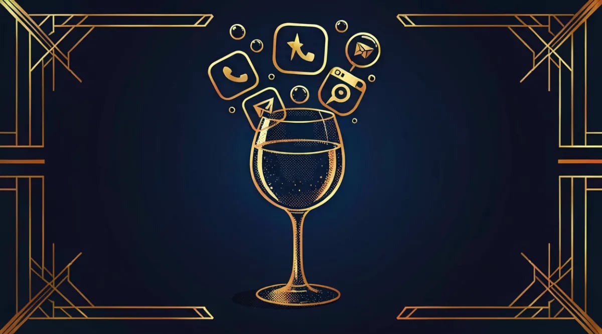 Grid de Instagram con fotografías profesionales de cava privada y eventos