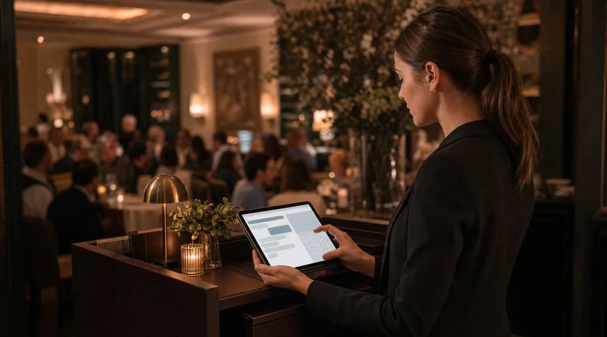 Chatbot de restaurante funcionando en WhatsApp para reservaciones