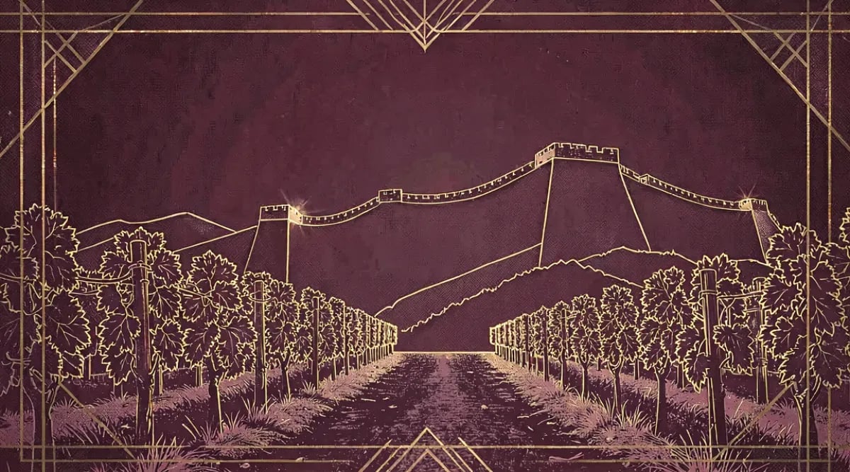 Viñedos modernos de Ningxia China