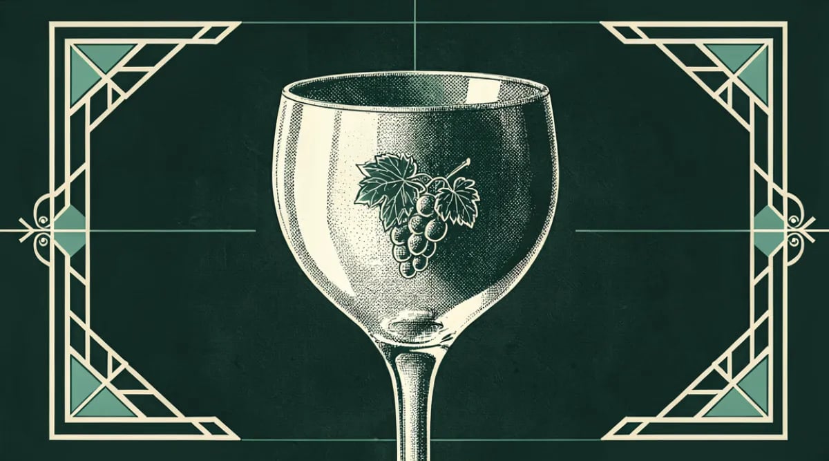 Primer plano de una etiqueta de vino tinto mostrando nombre de bodega, varietal, añada y región de origen