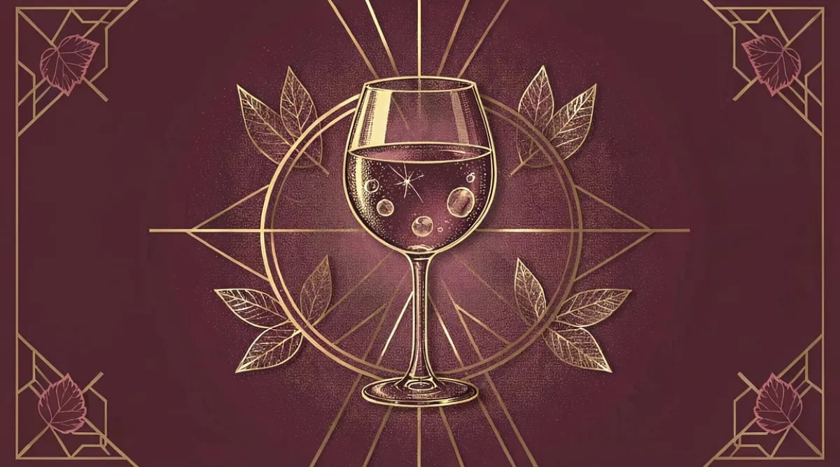 Copa con vino defectuoso señales visuales