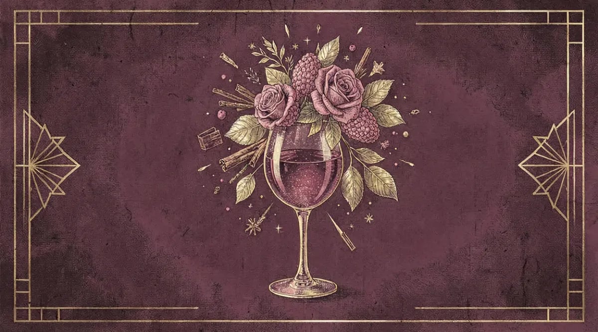 Uva Gewürztraminer racimo rosado aromático