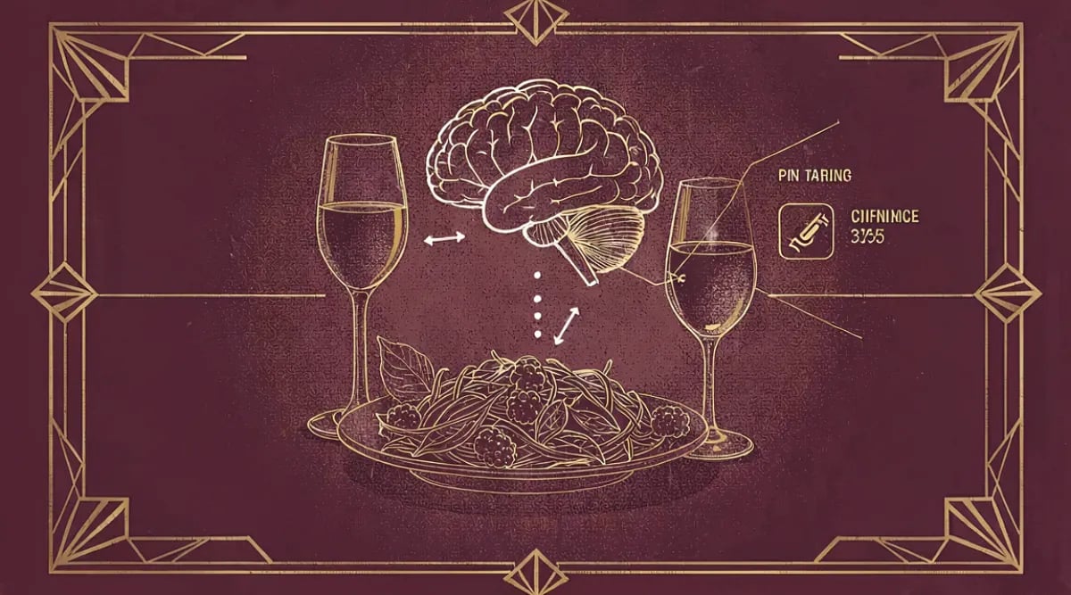 IA inteligencia artificial como sommelier sugiriendo maridaje