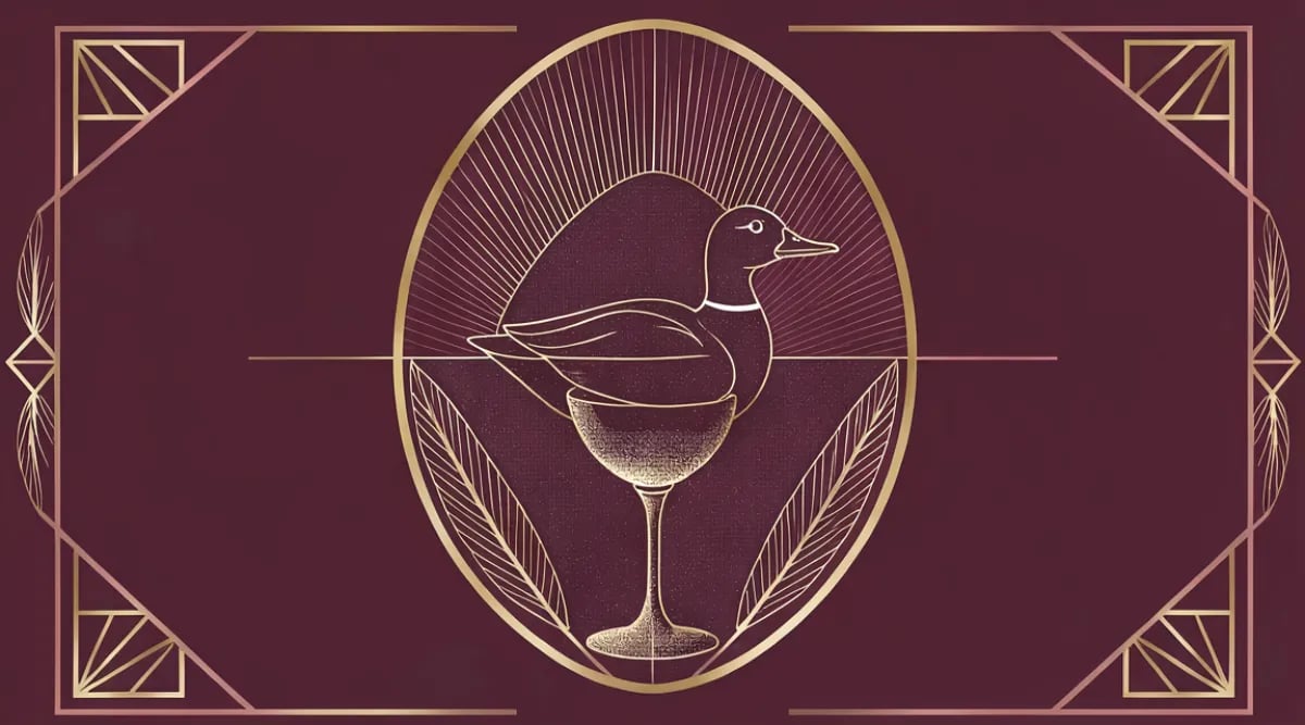 Magret de pato con salsa de frutos rojos y copa de Pinot Noir
