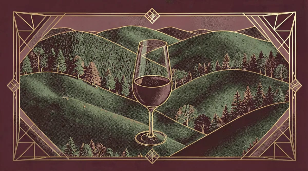 Viñedos del Valle de Willamette Oregón con colinas verdes