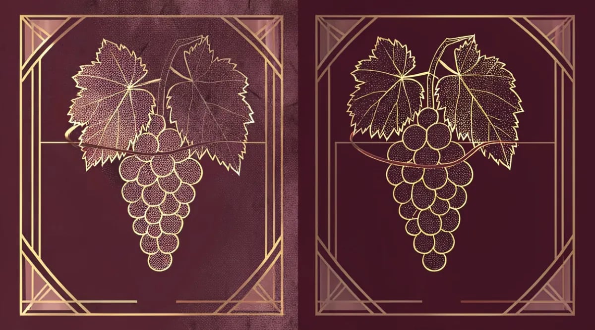 Copa de vino naranja junto a platos de maridaje especiados y quesos curados