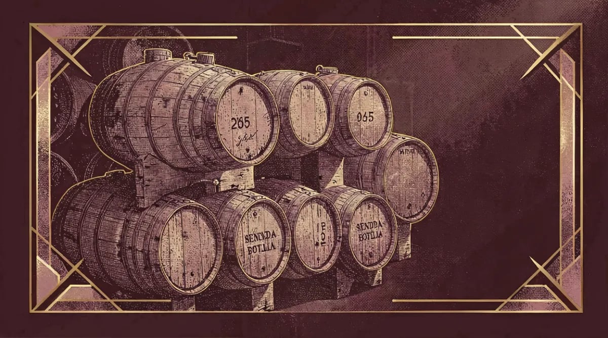 Dos botellas de vino sobre una mesa de madera, una abierta y otra esperando, representando la progresión del principiante