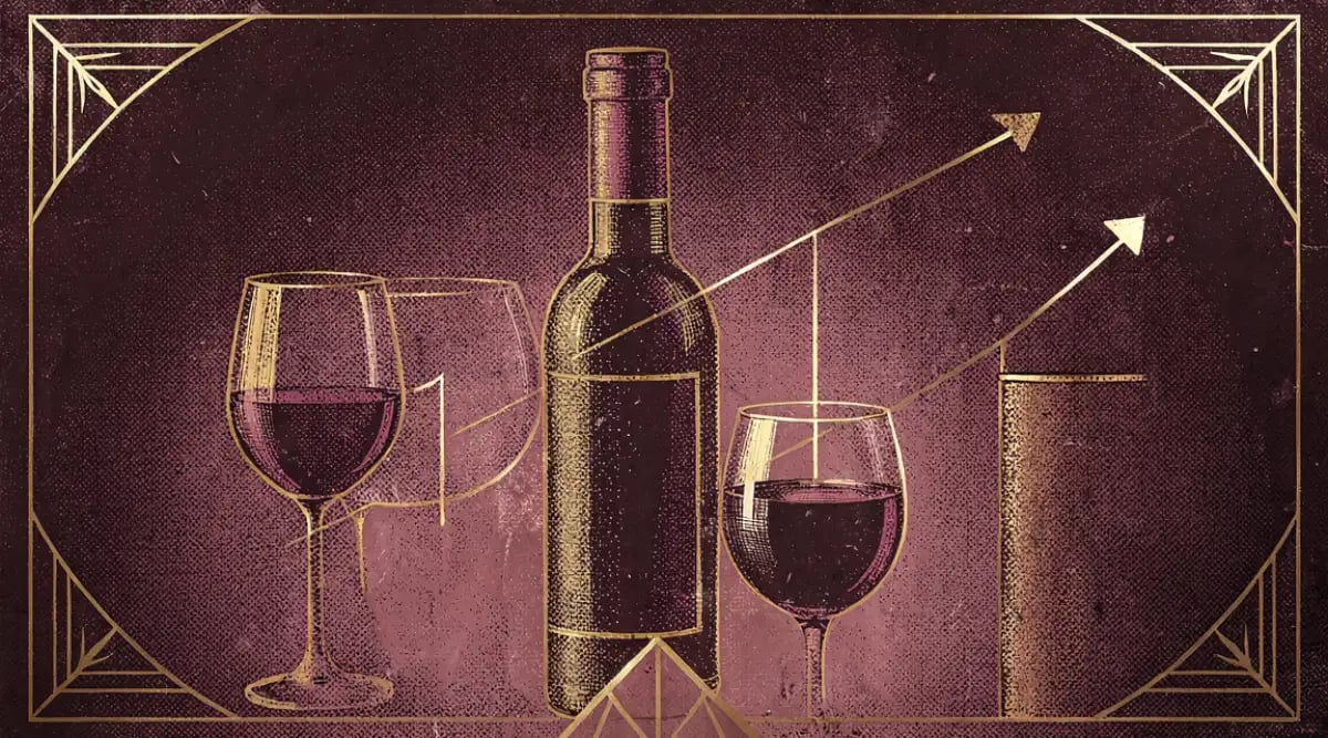 Sommelier mexicano catando vino tinto en restaurante fine dining de Ciudad de México