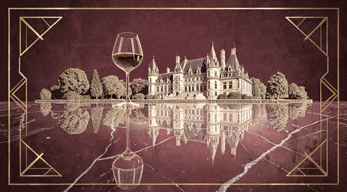 Viñedos de Stellenbosch Sudáfrica con montañas del Cabo al fondo