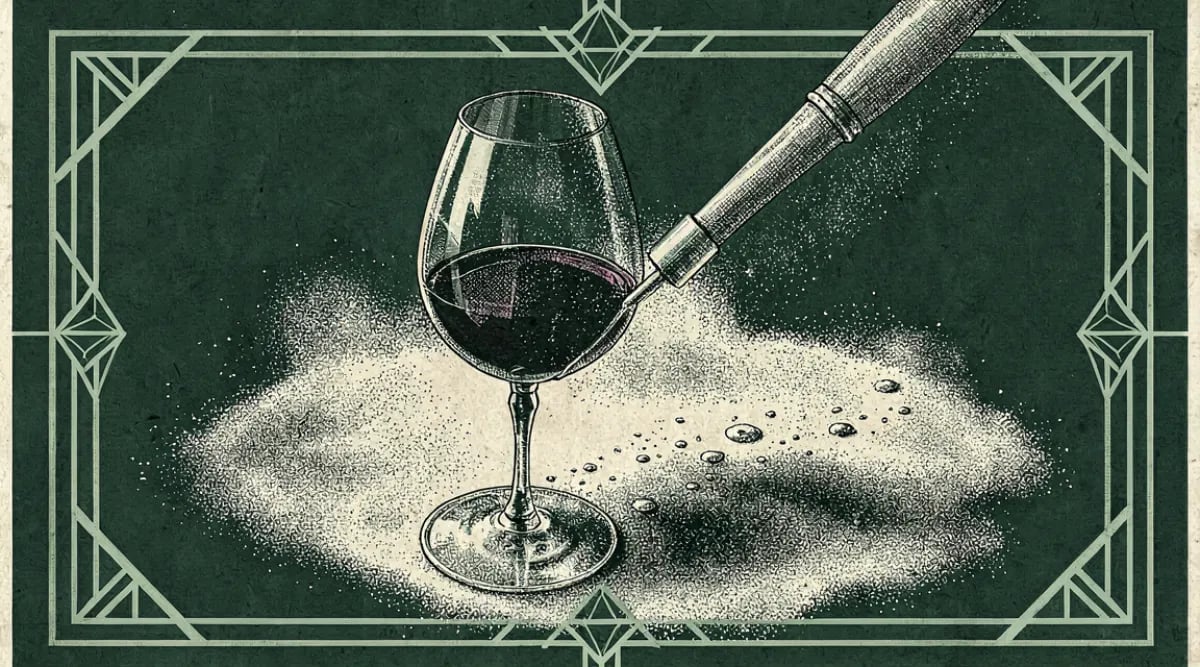 Barrica de roble con sedimento de lías durante crianza sur lie