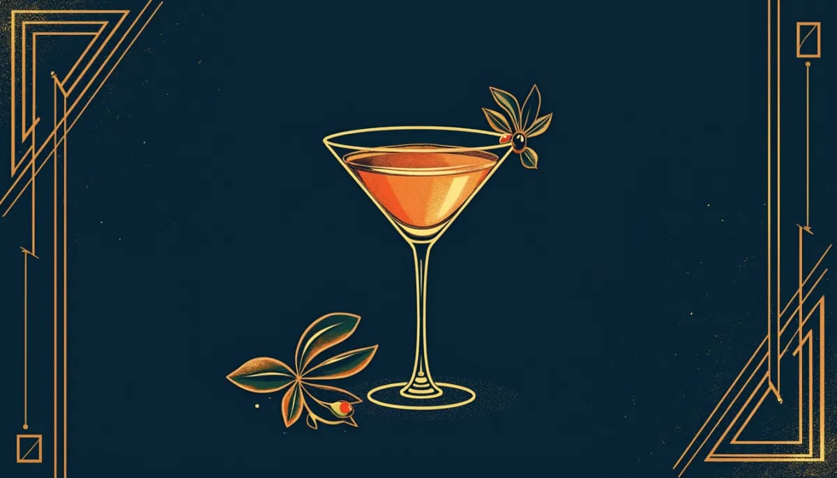 Cóctel Sazerac servido en vaso old fashioned con twist de limón y rinse de absenta