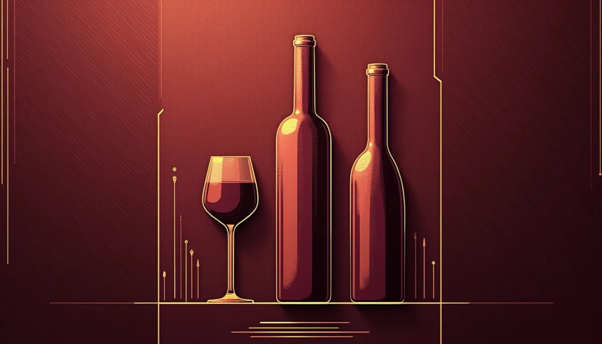Botellas de whisky, tequila y ron almacenadas en posición vertical en un estante de madera oscura