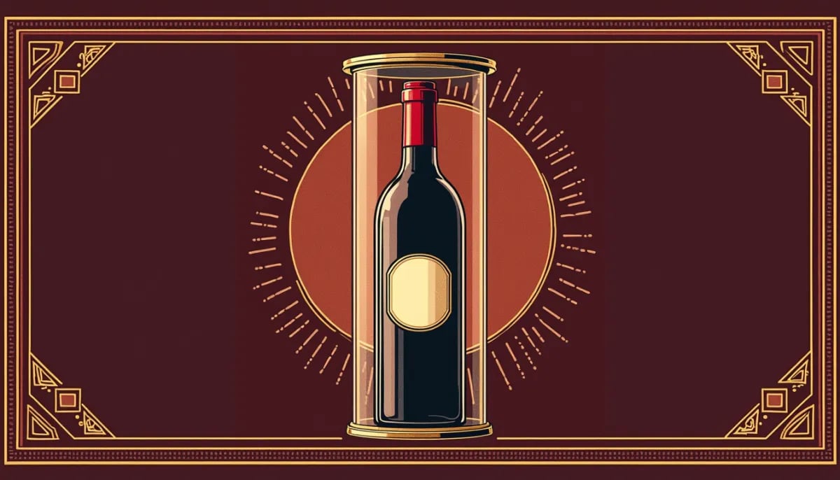 Termometro digital en cava de vinos mostrando temperatura ideal de almacenamiento