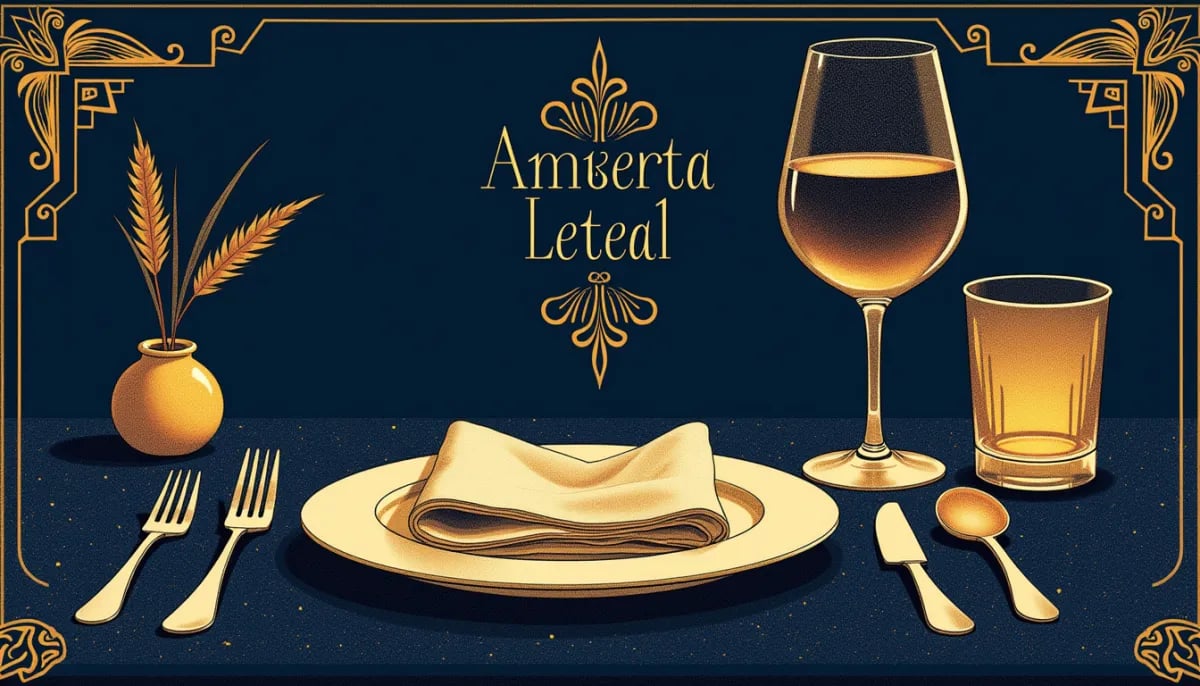 Botella de Amarula junto a frutos de marula cortados y un vaso con hielo sobre fondo de sabana africana