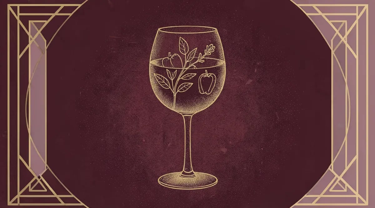Uva Cabernet Franc en viñedo del Valle del Loira Francia