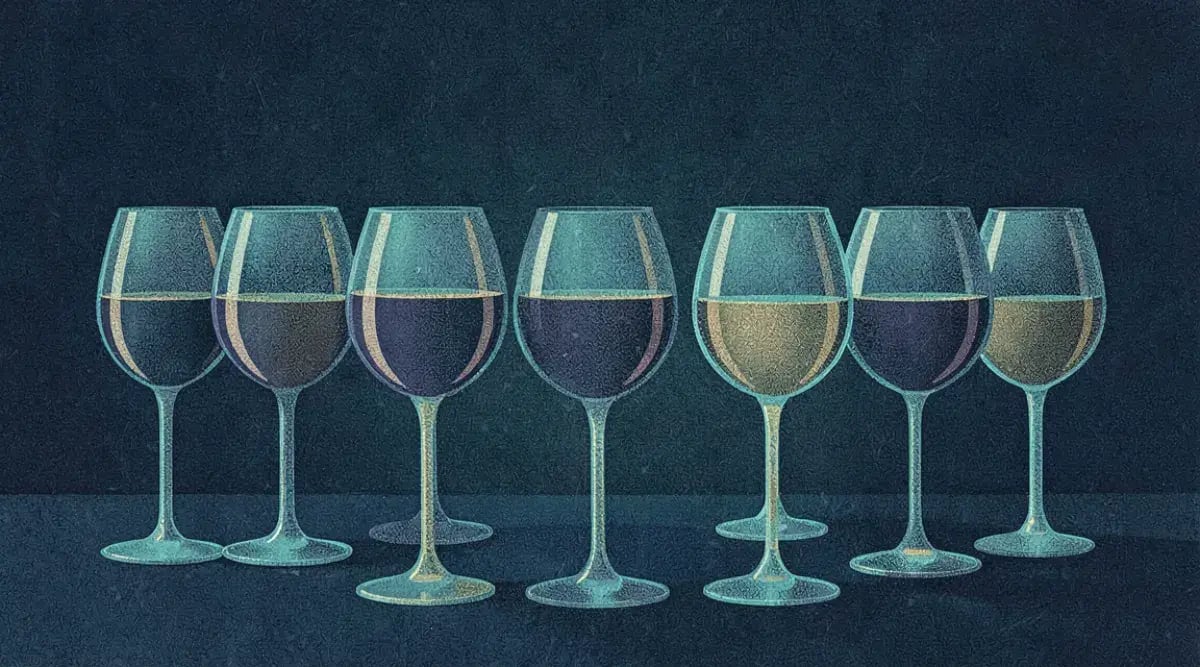 Salón privado de restaurante fine dining montado para evento con maridaje de vinos