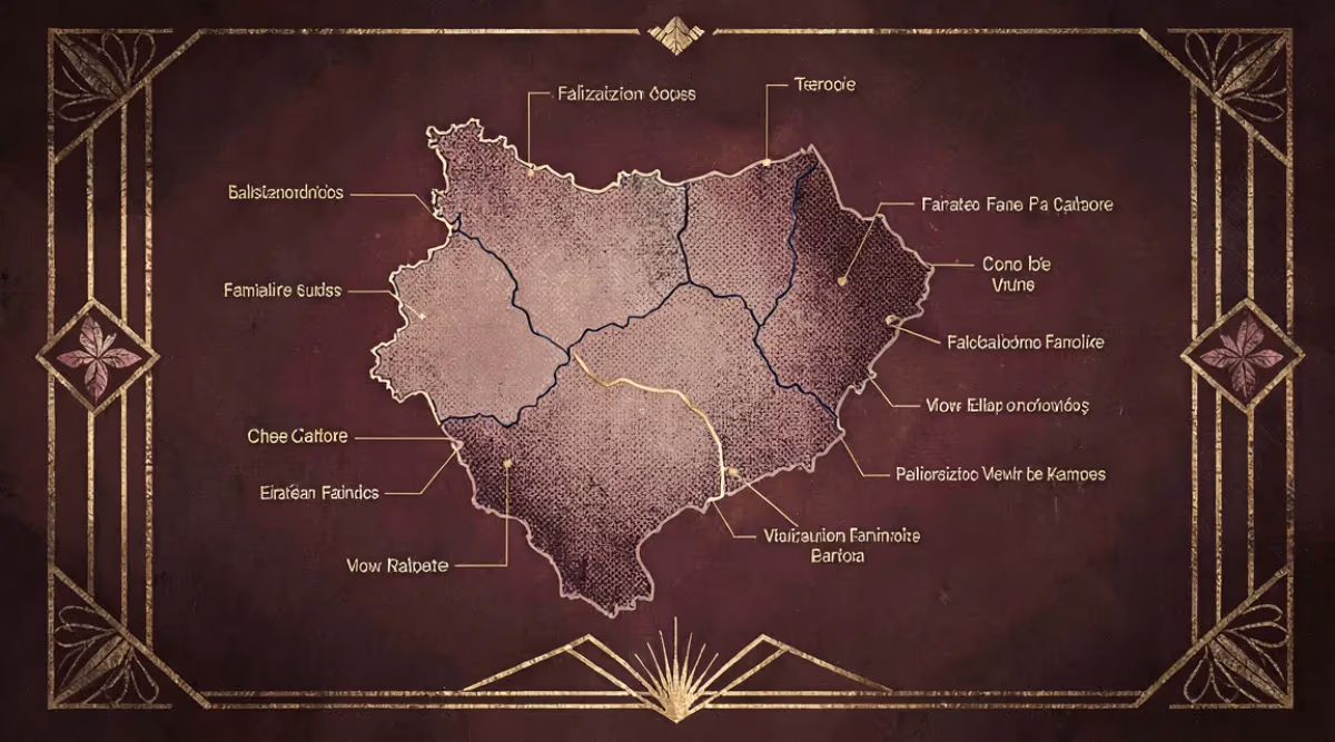 Botellas de vino antiguas con etiquetas sospechosas bajo iluminación dramática en bodega