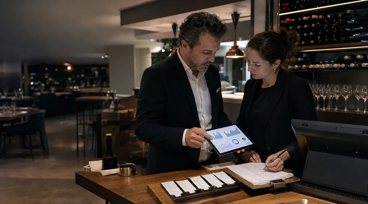 Gerentes concilian un reporte digital con el cierre del restaurante