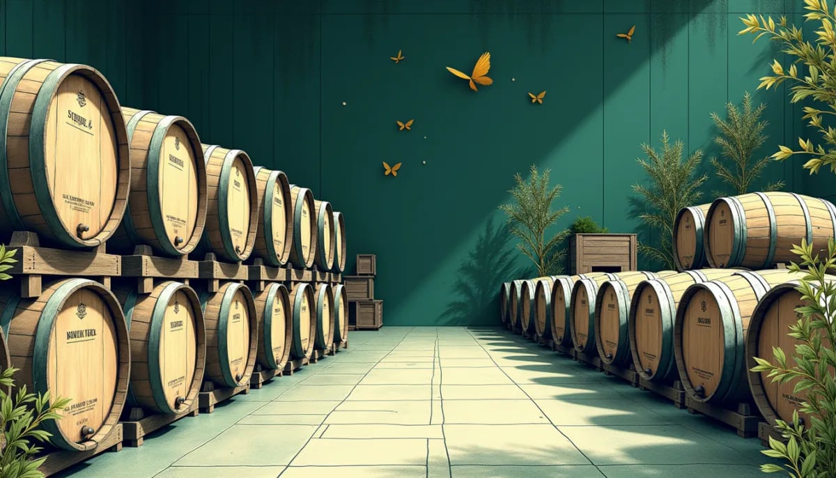 Columna de destilación de acero inoxidable en una destilería moderna de vodka