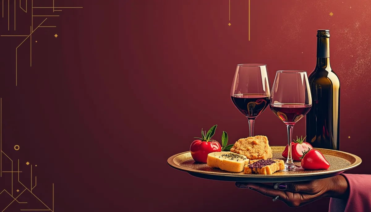 Grupo de personas catando vino en evento organizado en restaurante con sommelier guiando