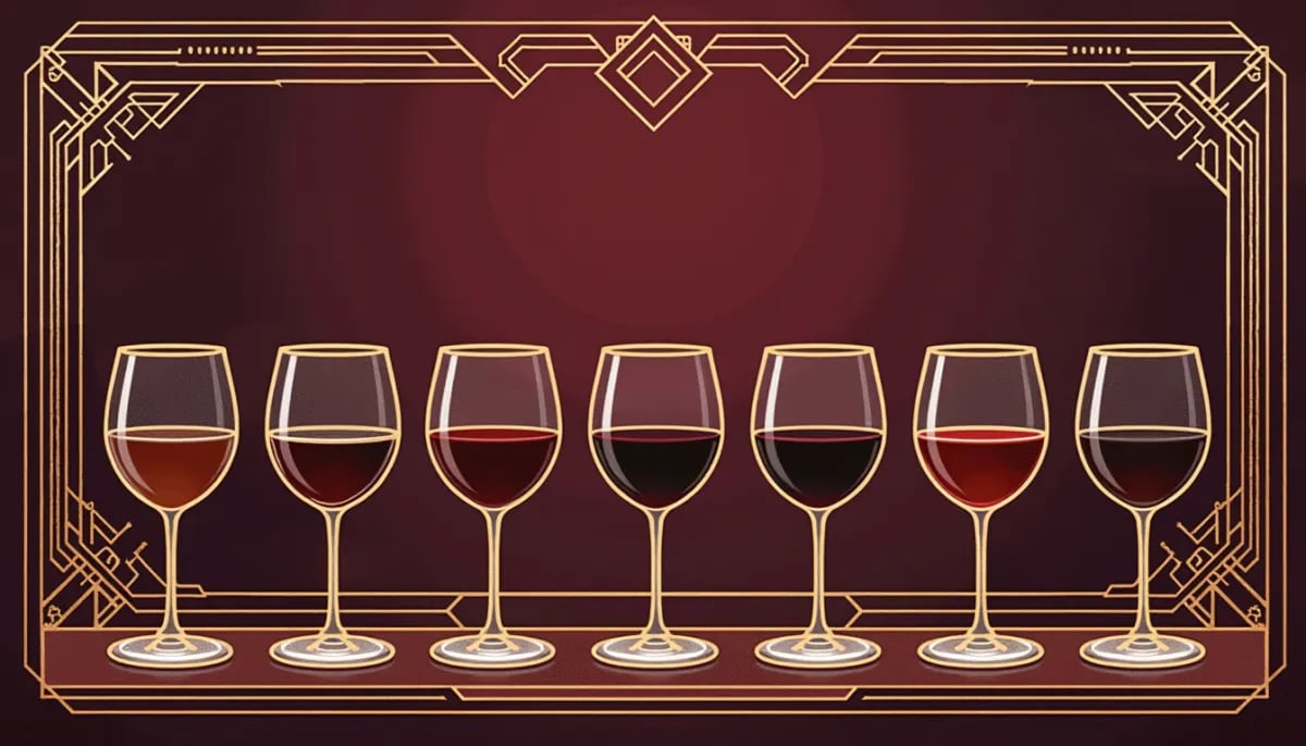 Tres copas de vermouth rojo, blanco y rosato junto a hierbas aromáticas y una rodaja de naranja